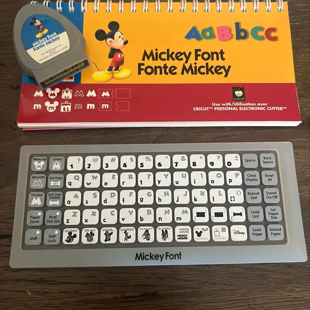 Cricut Provo Craft Cartridge Disney Mickey Font Scrapbooking, Arts - COMPLETE - Picture 3 of 7